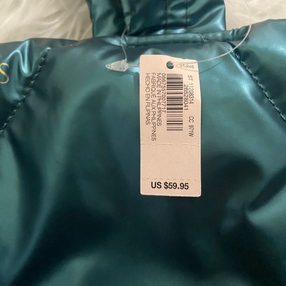 Victoria’s Secret Holiday 2022 Teal Puffer Tote 14"w 15"h...SOLD - Picture 5 of 5